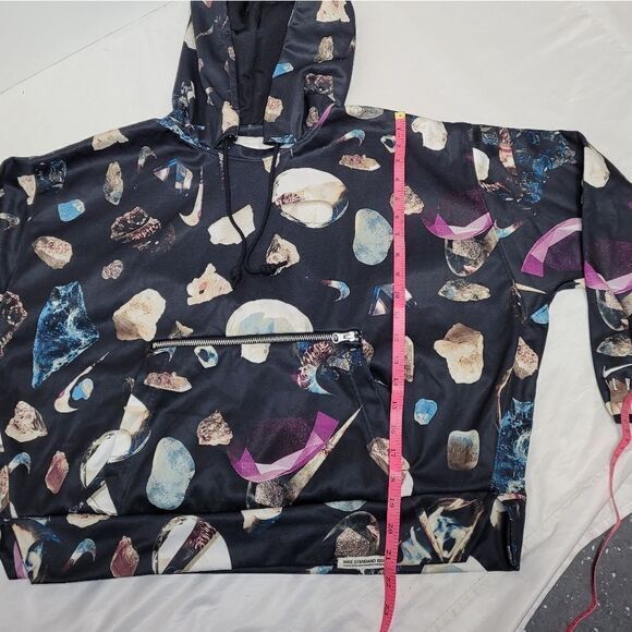 NIKE dri-fit standard issue crystals pullover boxy hoodie L - Picture 11 of 11